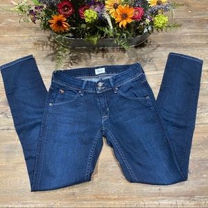 Hudson low rise dark skinny jeans 24